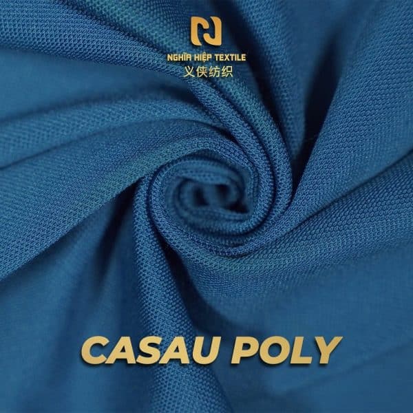 Vải cá sấu poly e chiều